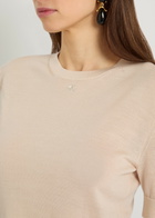 Courrèges Merino Wool T-shirt Sand