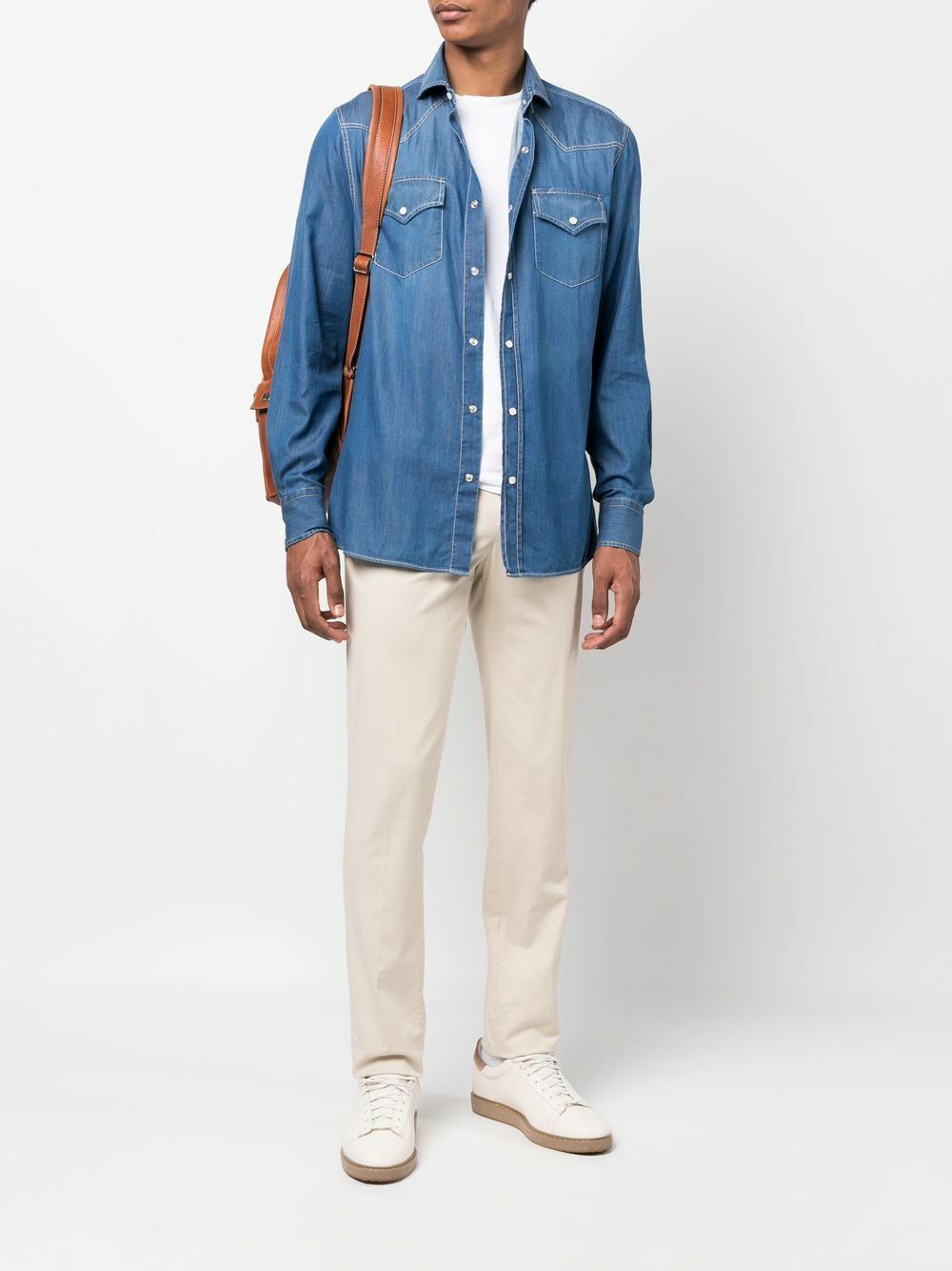 BRUNELLO CUCINELLI - Denim Shirt Brunello Cucinelli