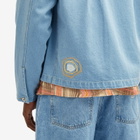 Magic Castles Men's Pocket Overshirt in Ice Blue