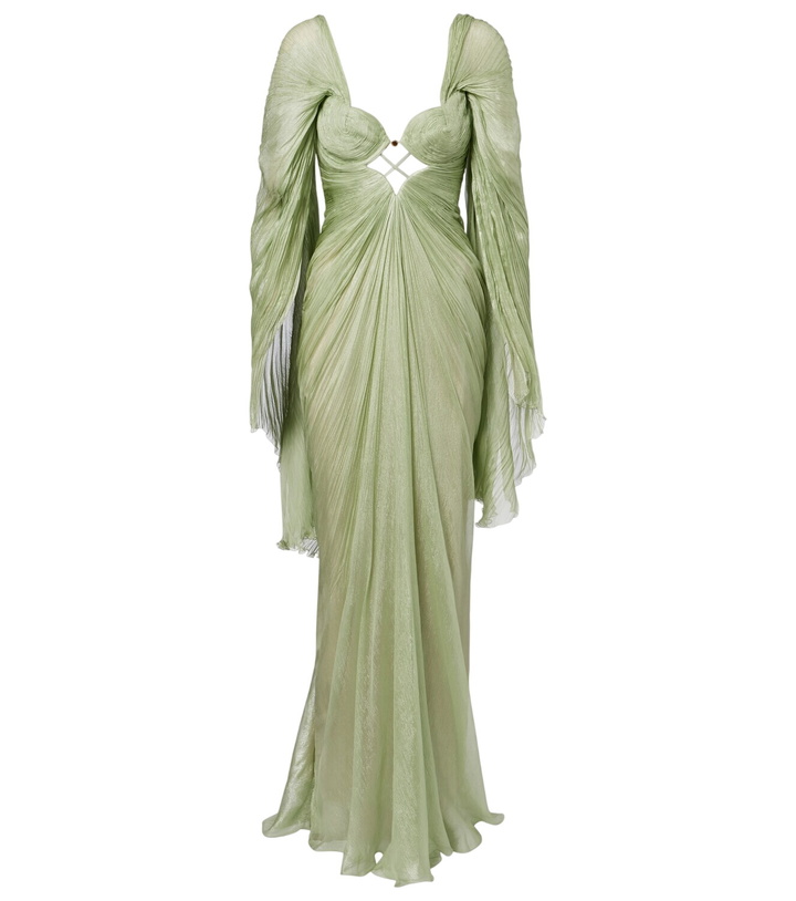 Photo: Maria Lucia Hohan Cassandra caped silk muslin gown