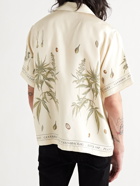 AMIRI - Camp-Collar Printed Silk-Twill Shirt - Neutrals