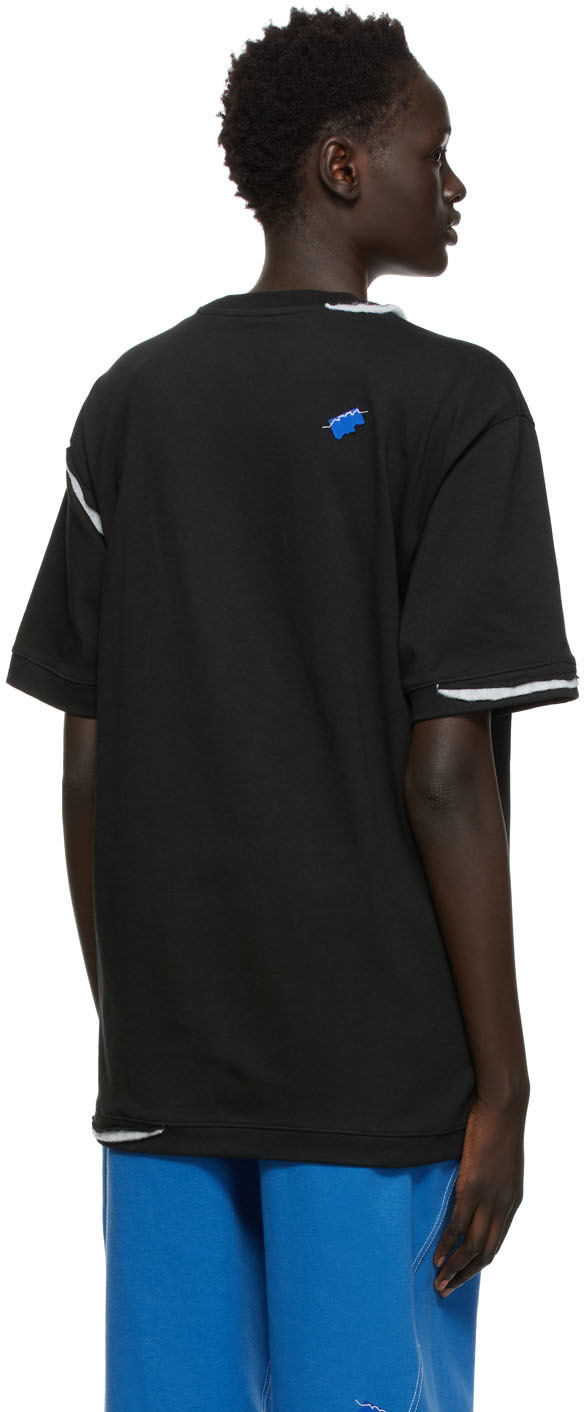 ADER error Black Logo Patch Oversized T-Shirt ADER error