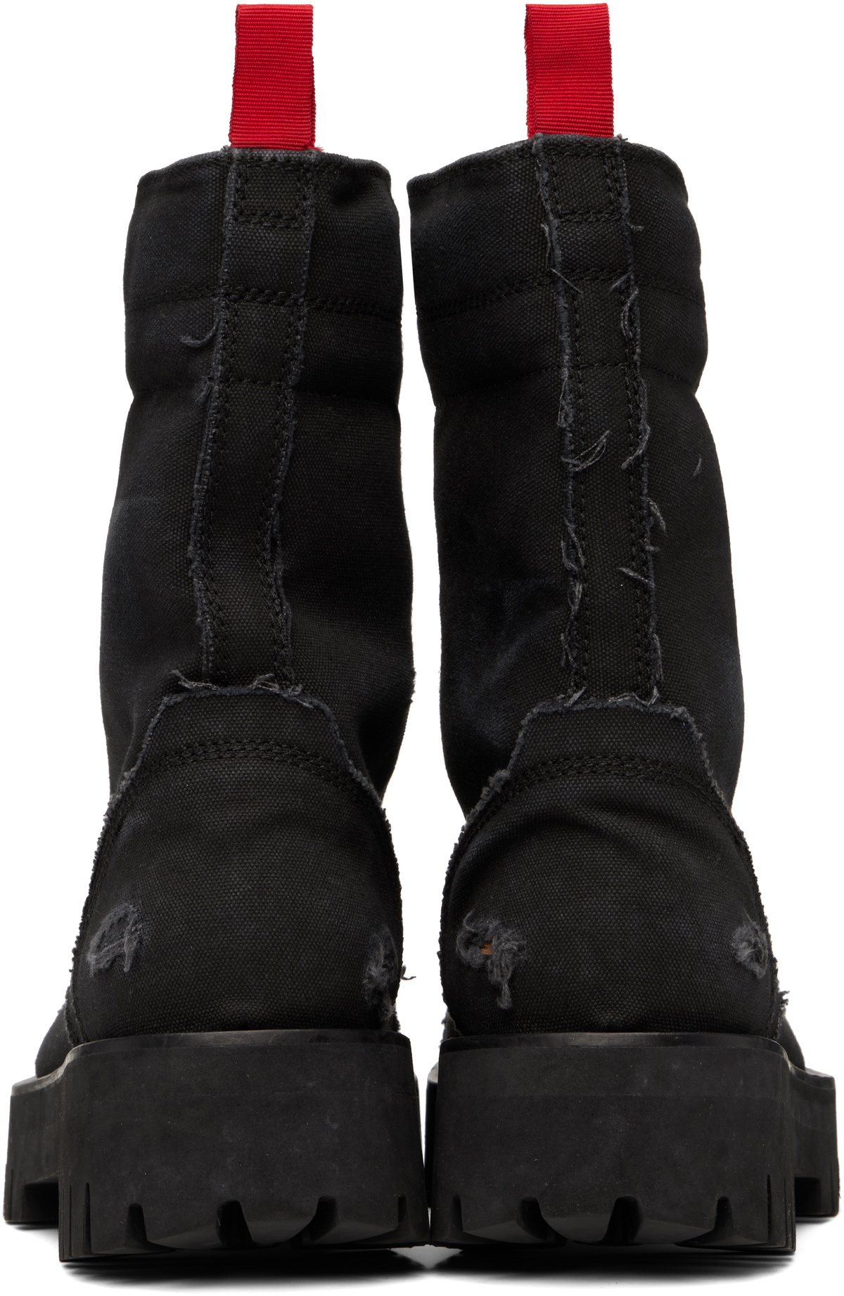 424 Black Canvas X Boots