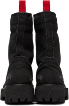 424 Black Canvas X Boots