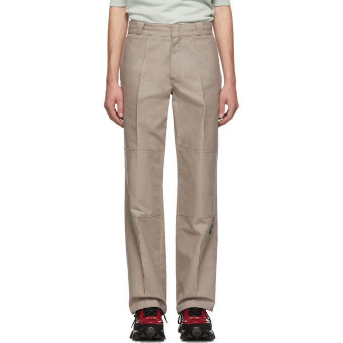 Photo: Raf Simons Taupe Illusion Straight Fit Trousers