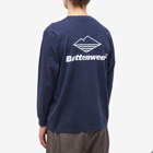 Battenwear Men's Long Sleeve Team Pocket T-Shirt in Navy