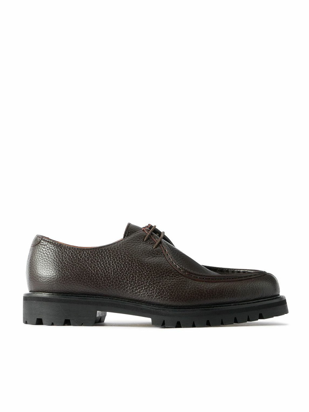 Photo: Mr P. - Jacques Full-Grain Leather Derby Shoes - Brown
