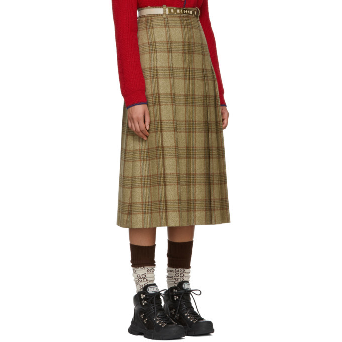 Plaid skirt outlet gucci