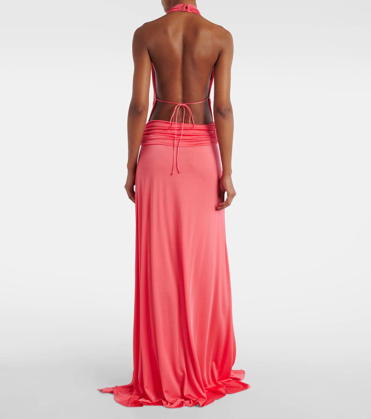 The New Arrivals Ilkyaz Ozel Tanit draped satin gown