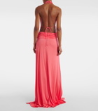 The New Arrivals Ilkyaz Ozel Tanit draped satin gown