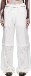 Ottolinger White Baggy Cargo Pants