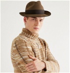 Lock & Co Hatters - Albany Grosgrain-Trimmed Wool-Felt Trilby Hat - Neutrals