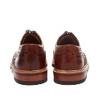 Grenson Men's Archie Dainite Sole Brogue in Tan Hand Painted