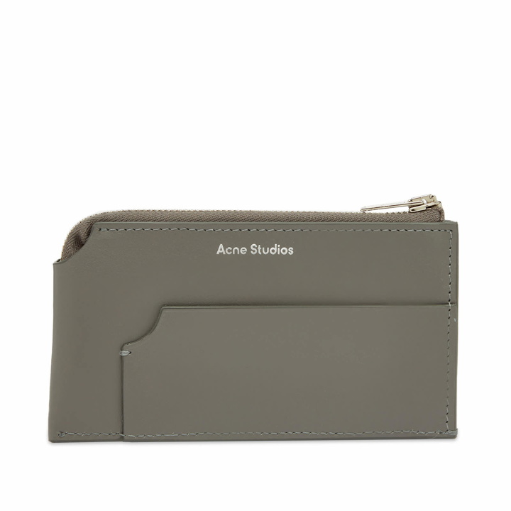 Photo: Acne Studios Women's Garnet Large Card Wallet in Dark Grey