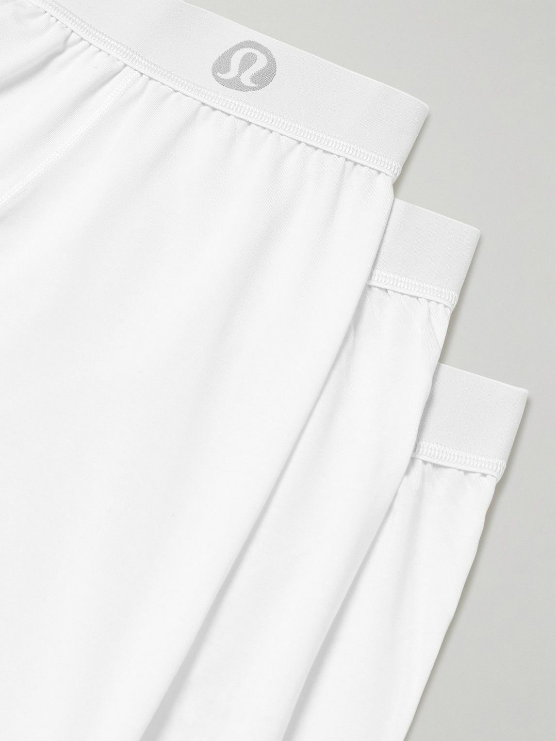 Lululemon - Always in Motion Three-Pack Stretch-Modal Jersey Boxer Briefs - White