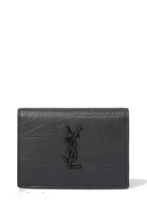 Photo: Monogram Leather Wallet in Black