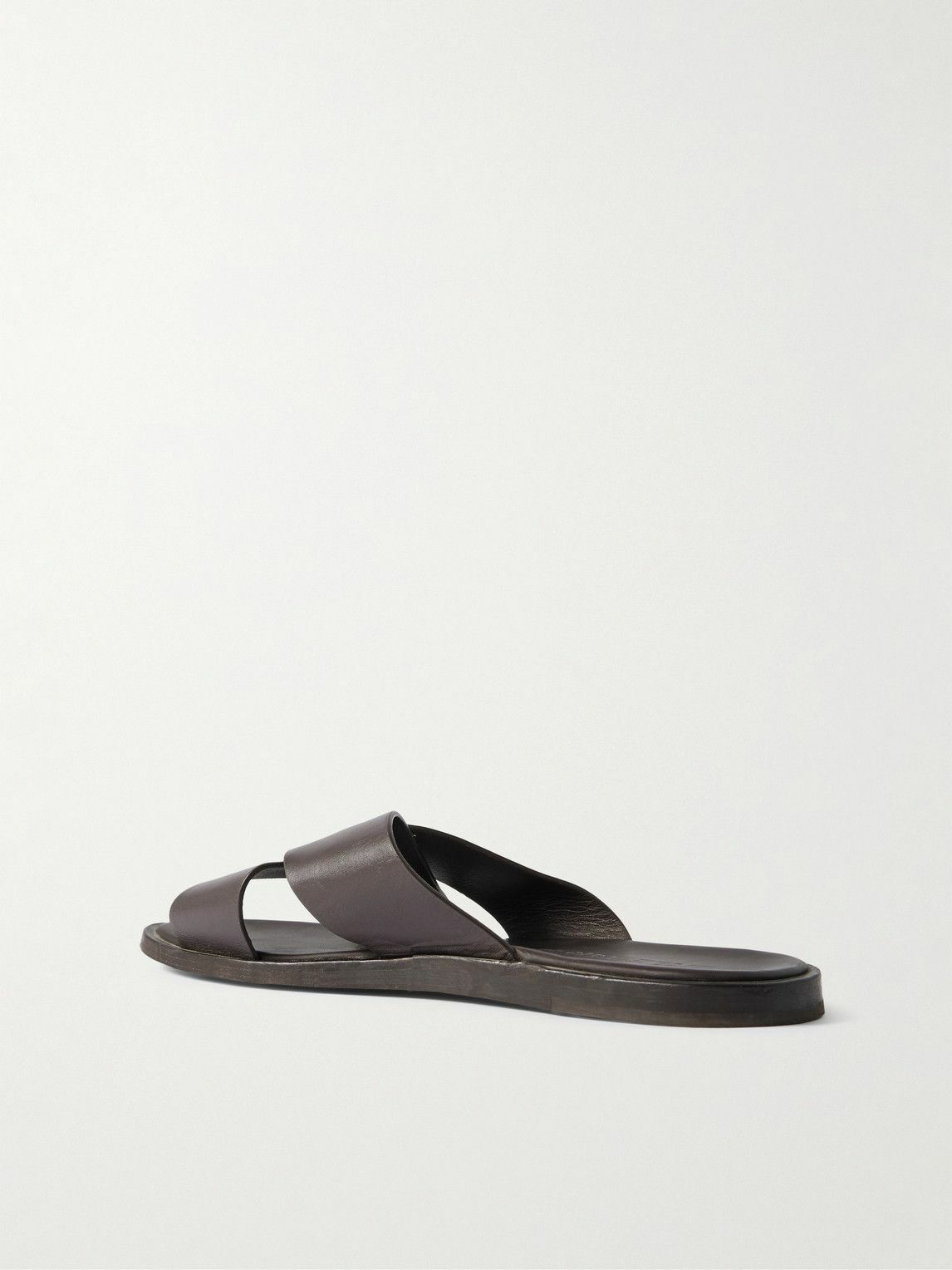 Orlebar Brown - Muro Leather Sandals - Brown