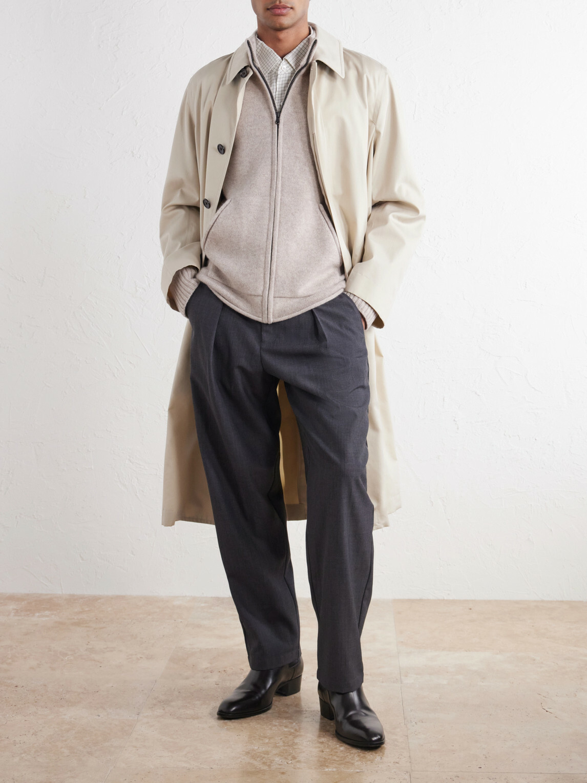 James Perse - Cashmere Zip-Up Cardigan - Neutrals