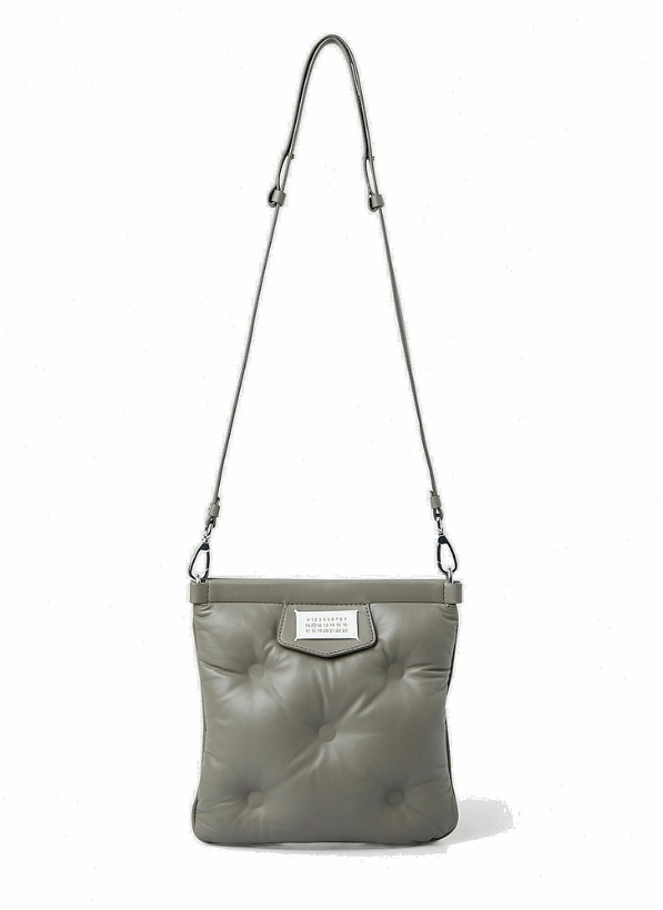 Photo: Glam Slam Flat Messenger Shoulder Bag in Grey
