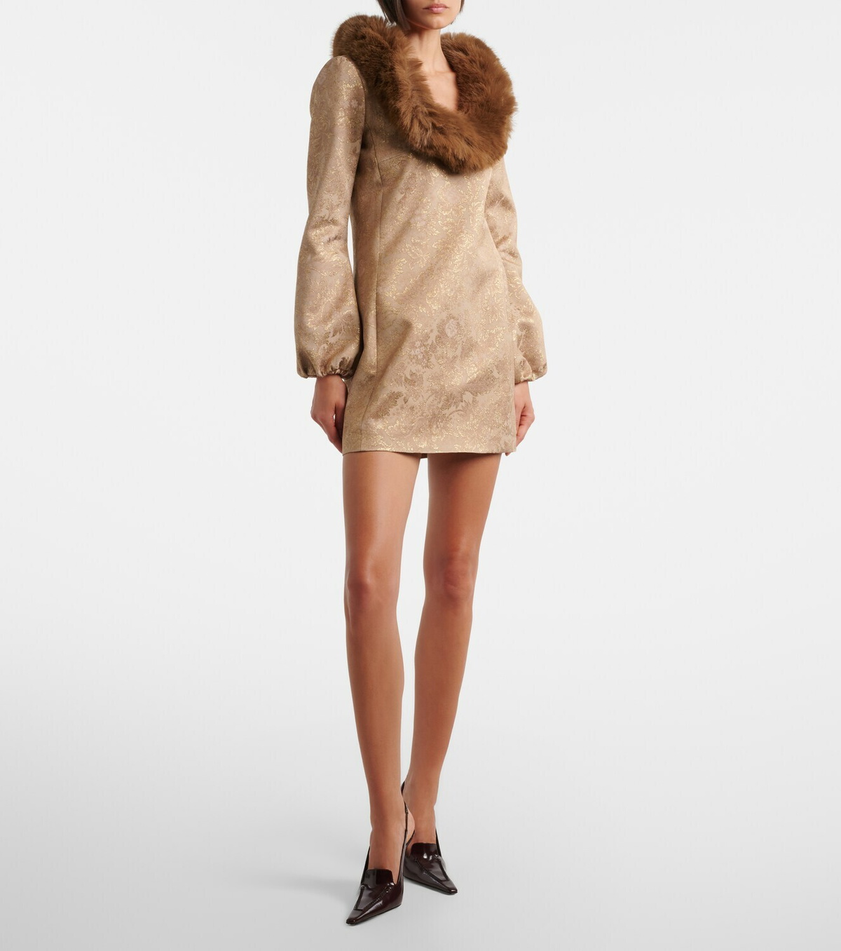 Saint Laurent Voltaire leather slingback pumps