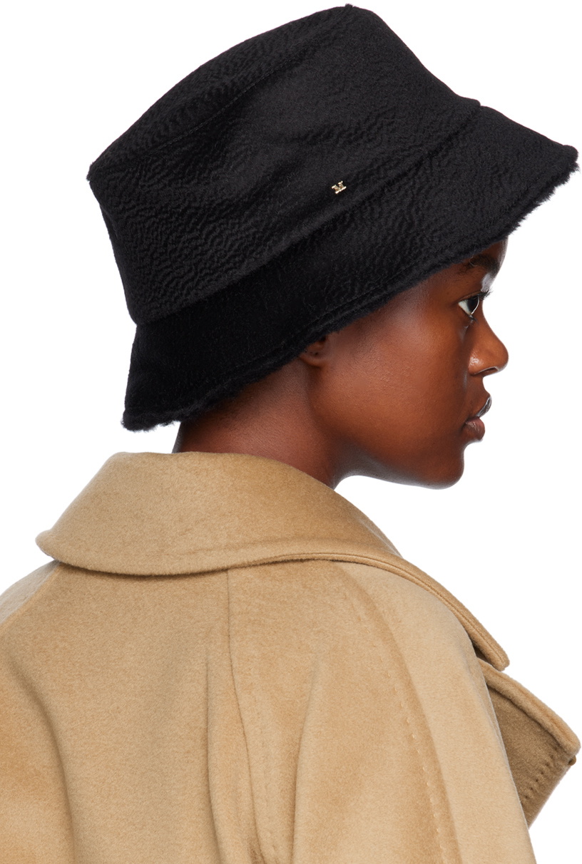 Max Mara Black Fiducia Reversible Hat