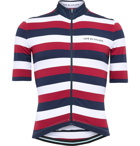 Cafe du Cycliste - Striped Cycling Jersey - Red