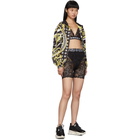 Versace Underwear Black Lace Cycling Shorts