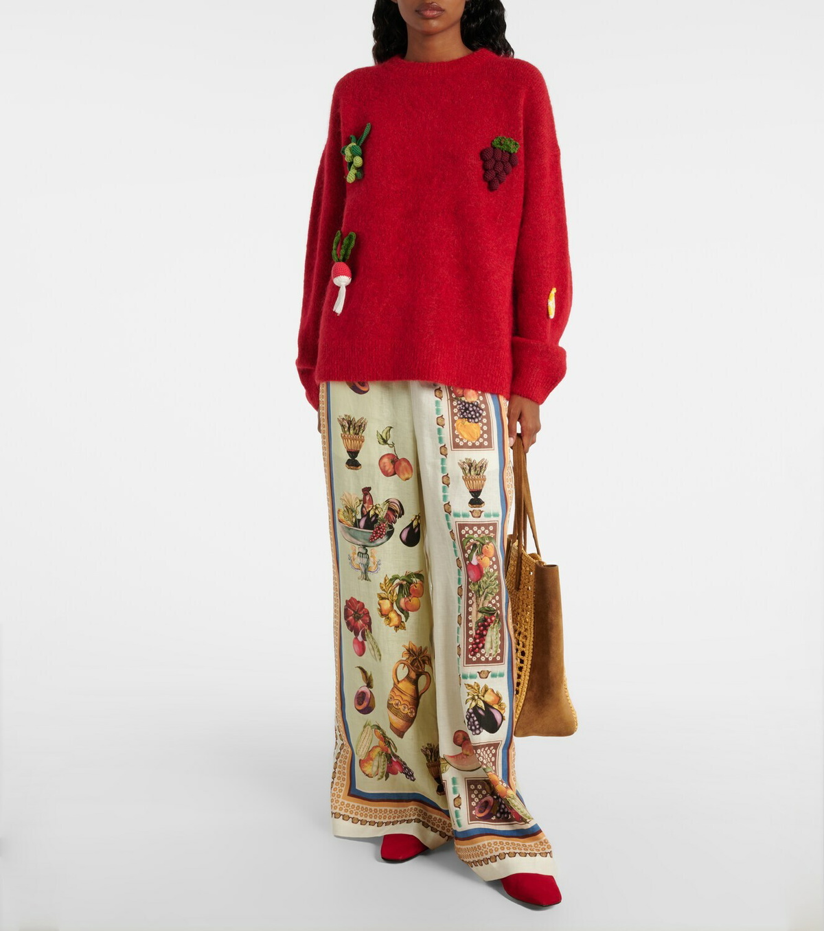 Alémais Fruitto alpaca, mohair, and wool-blend sweater