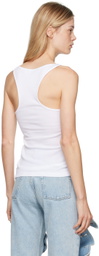 Y/Project White Invisible Strap Tank Top