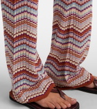Rixo Boni chevron cotton flared pants
