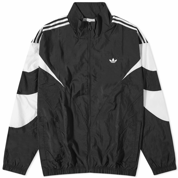 Photo: Adidas Men's Cutline Track Top in Black/White