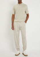 John Smedley Henning Merino Wool Sweatpants Beige