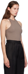 ANINE BING Brown Eva Tank Top