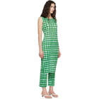 PLEATS PLEASE ISSEY MIYAKE Green Basket Midi Dress