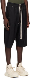 Rick Owens Black Porterville Bela Pods Shorts