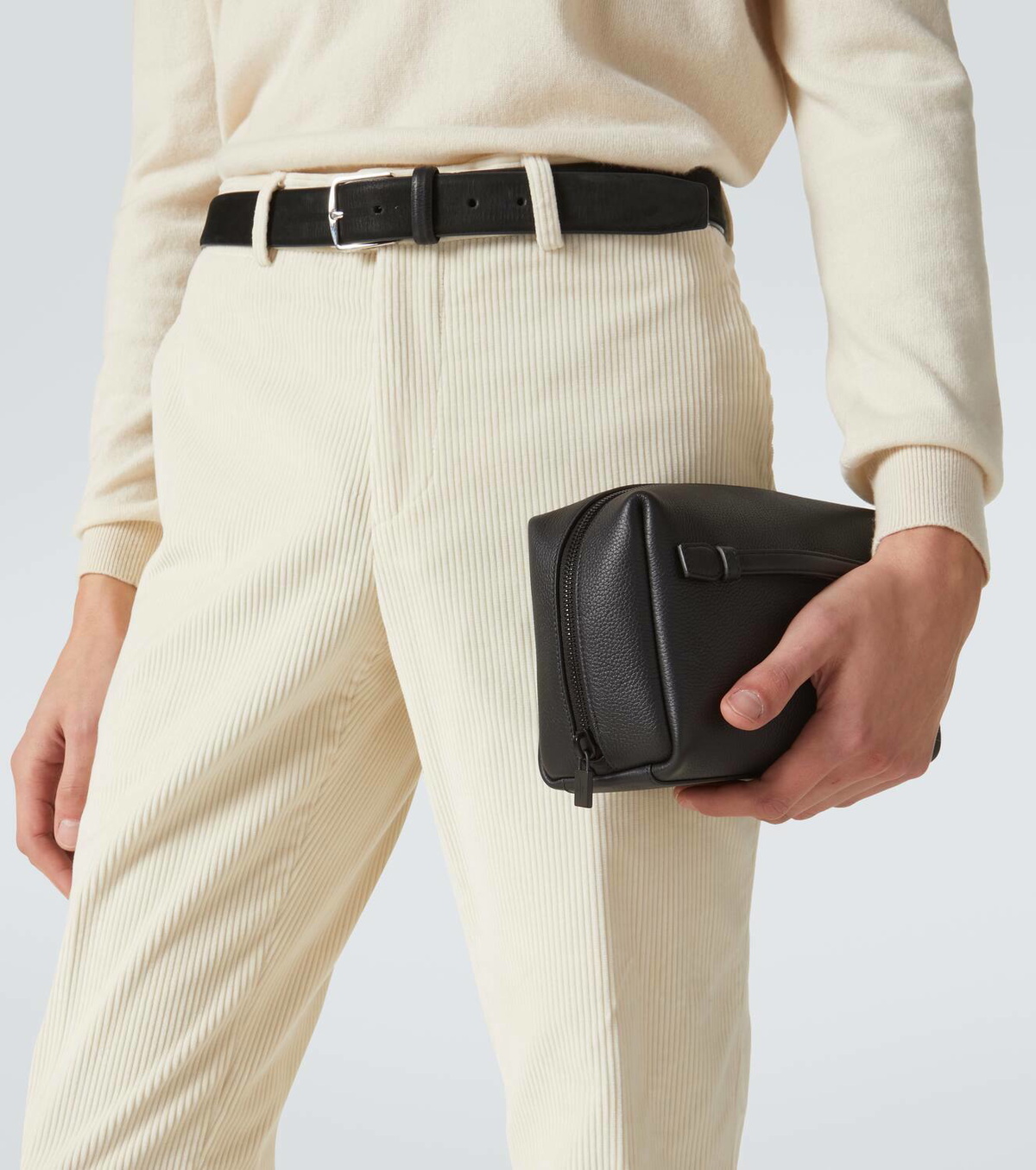 Loro Piana Extra Medium leather toiletry bag