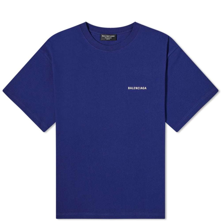 Photo: Balenciaga Block Logo Tee