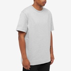 Alexander McQueen Men's Sleeve Logo T-Shirt in Pale Grey Marl