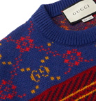 Gucci - Slim-Fit Wool-Jacquard Sweater - Multi