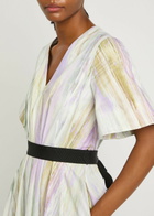 Roksanda Sana Printed Cotton-poplin Midi Dress Multicoloured 1