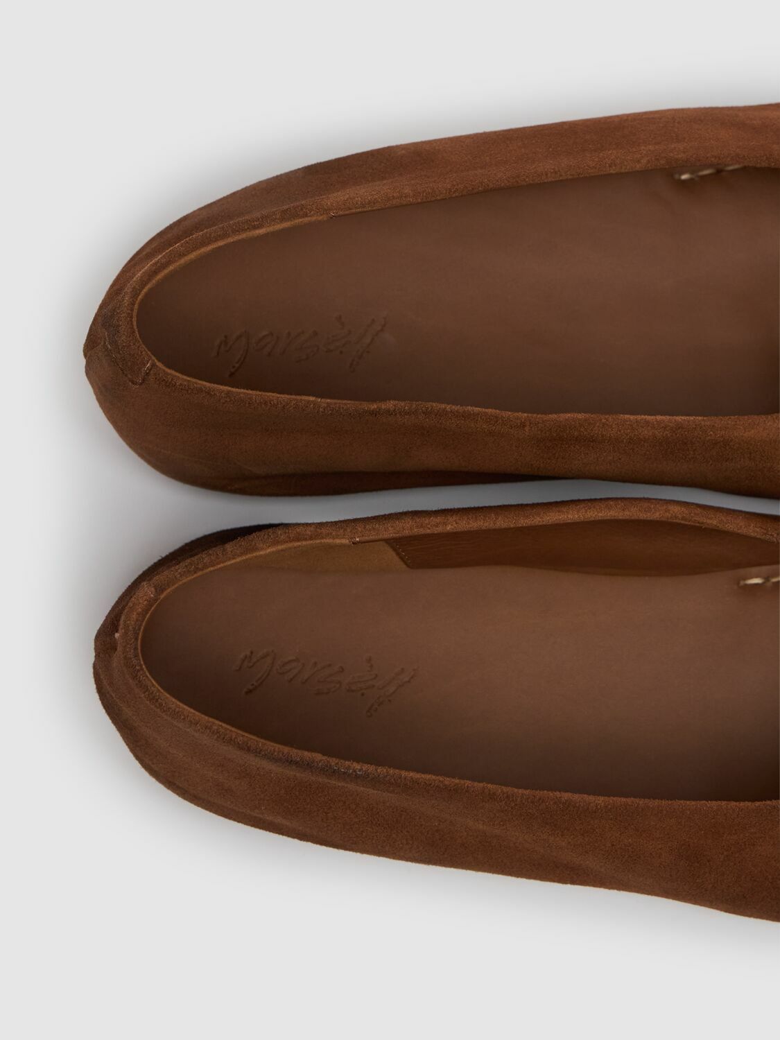 MARSELL Coltellaccio Suede Flat Ballerinas