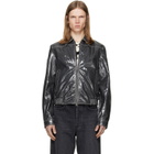 Diesel Gray Patent-Leather Jacket