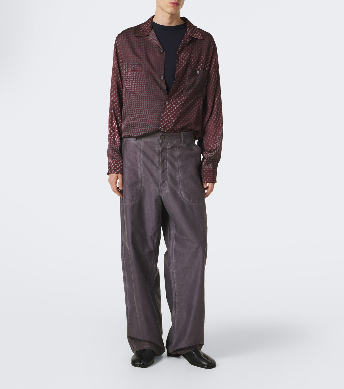 Maison Margiela Paisley satin shirt