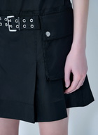 GANNI Duchesse Nylon Belted Mini Dress