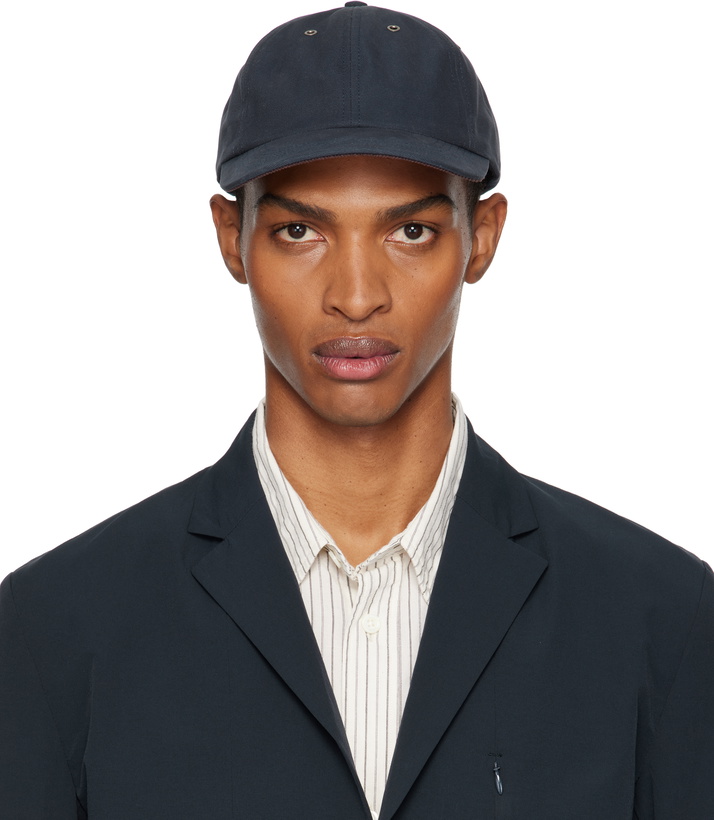 Photo: NORSE PROJECTS Navy Canvas 6-Panel Cap
