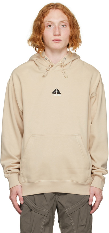 Photo: Nike Beige ACG Therma-FIT Hoodie