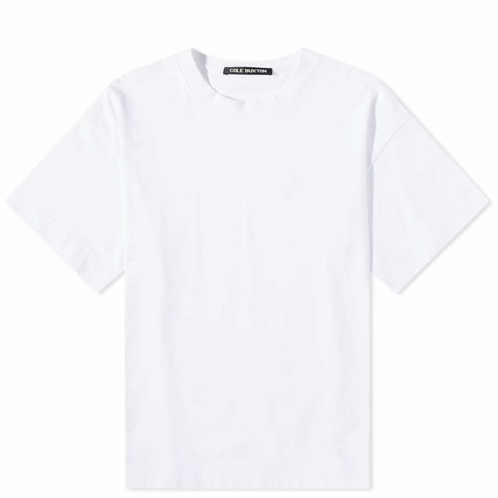 Photo: Cole Buxton Men's Script Logo T-Shirt in White