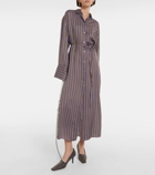 Acne Studios Delestina striped shirt dress
