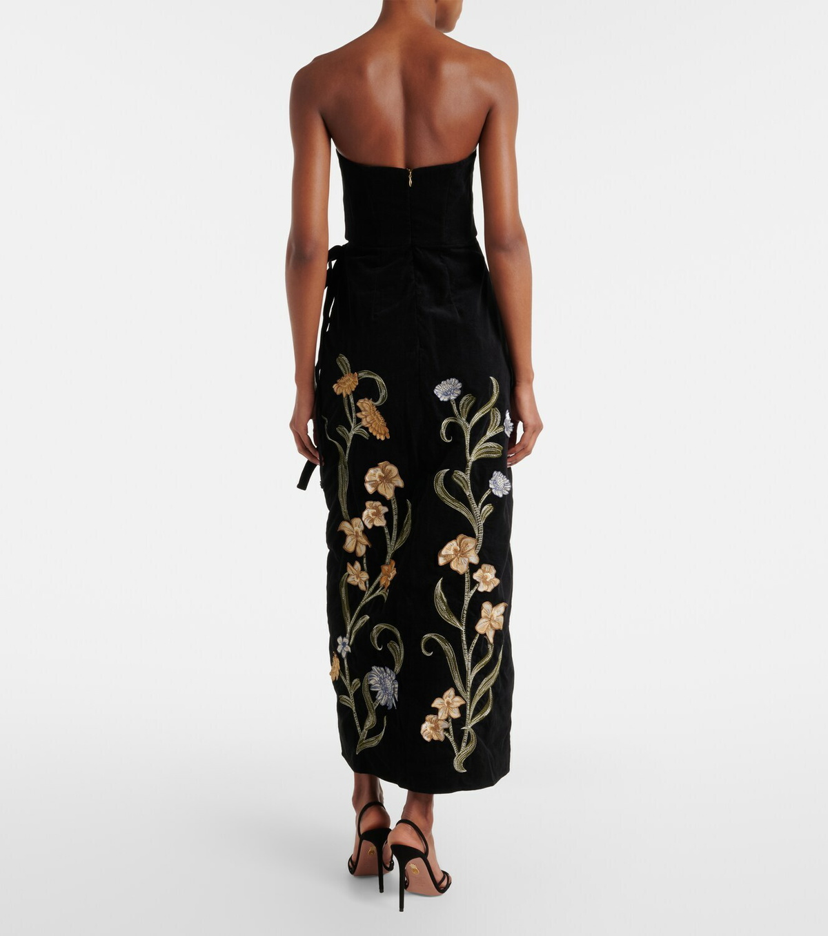Agua by Agua Bendita Cinefila Laguna velvet maxi dress