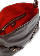 Givenchy Voyou Medium Grained Leather Shoulder bag - Chocolate - One Size